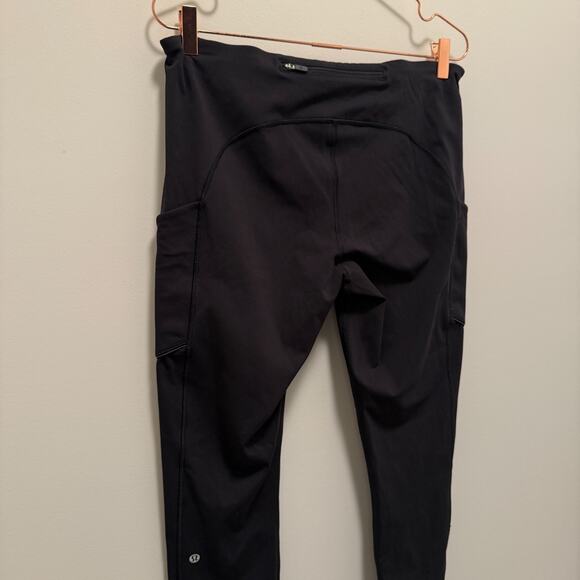 Lululemon Womens Speed Up Tight 28" Size 12 Black Pockets Run Gym Training - Picture 8 of 9